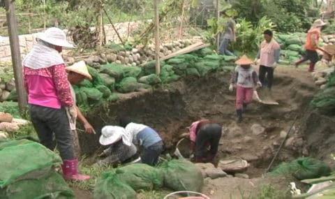 開挖淨水池